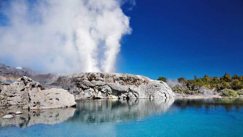 Geysir i Rotorua.