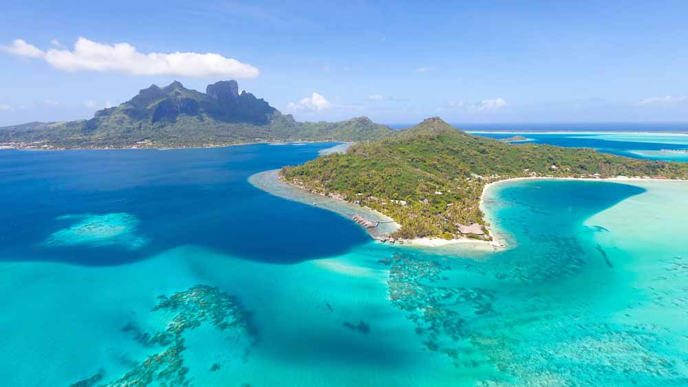 Bora Bora i Fransk Polynesia.