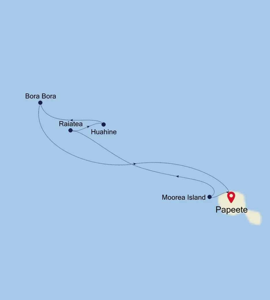 Papeete to Papeete.