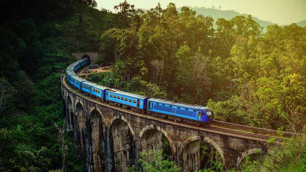 Togreise på Sri Lanka. 