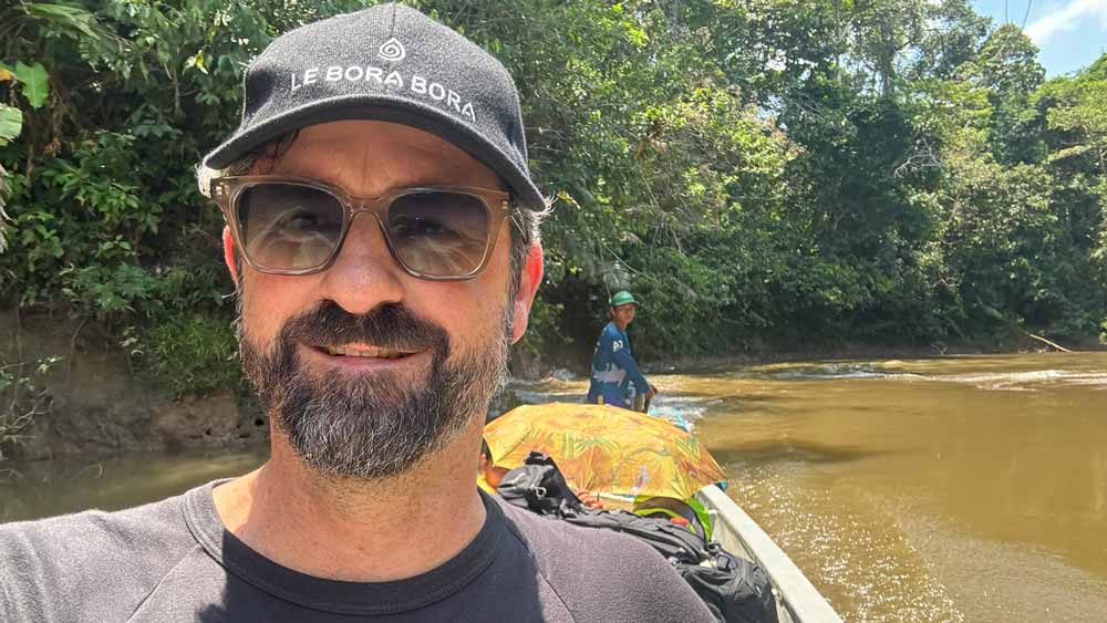 Andrew på studietur til Amazonas i 2024. Andrew på studietur til Amazonas i 2024.