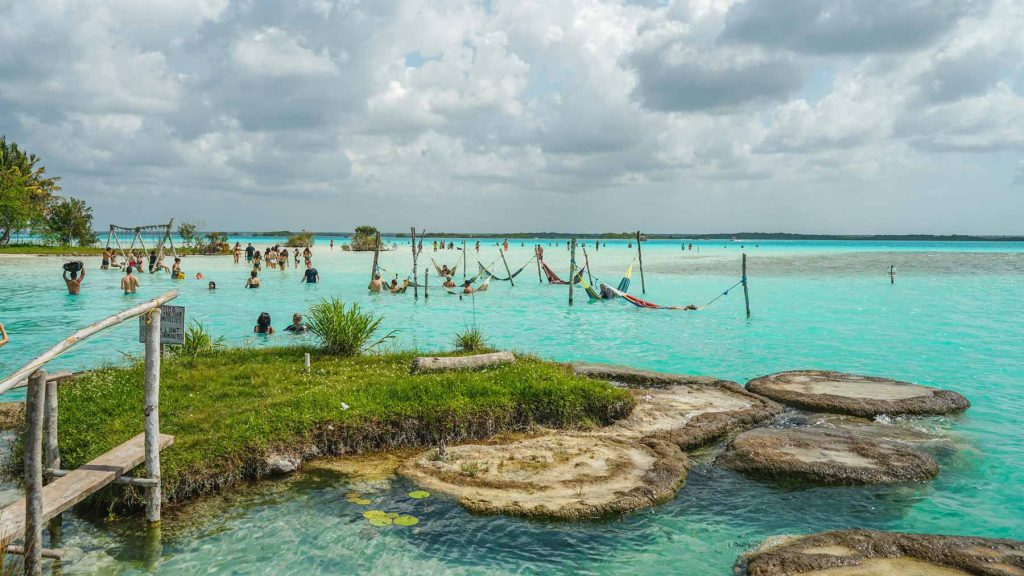 Bacalar Lagoon. Bacalar Lagoon.