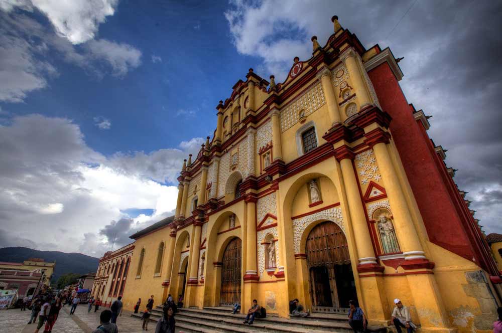 Katedralen i San Cristóbal de las Casas fra 1500-tallet.