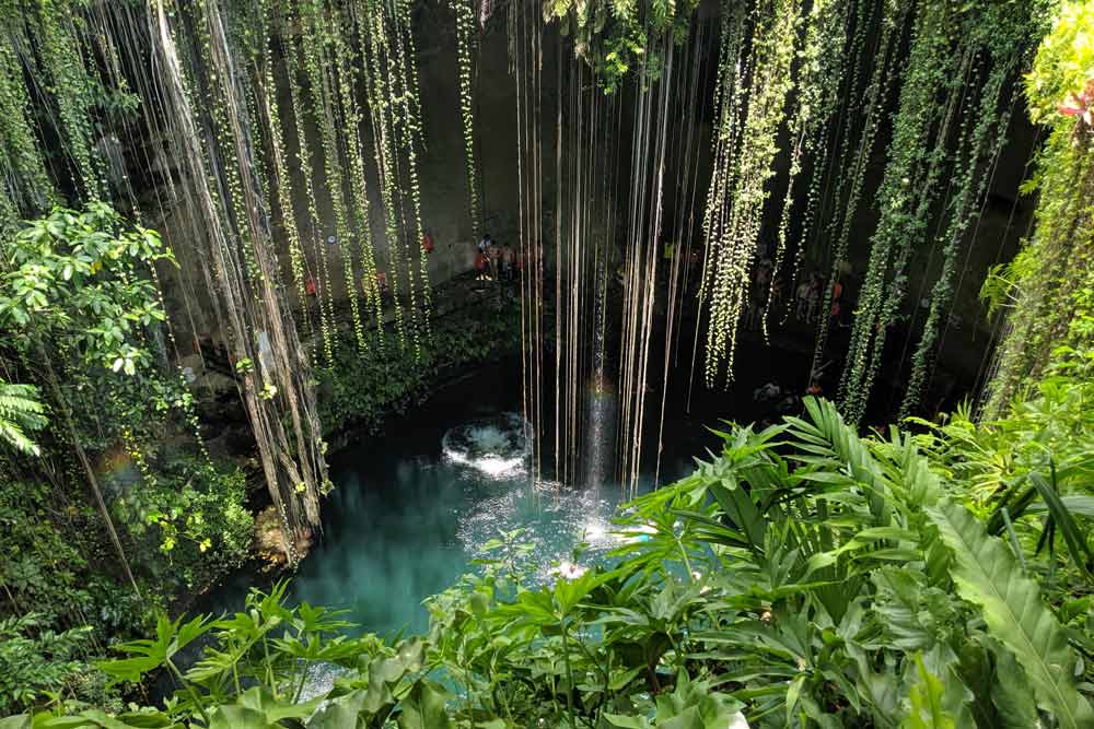Cenote i Mexico.
