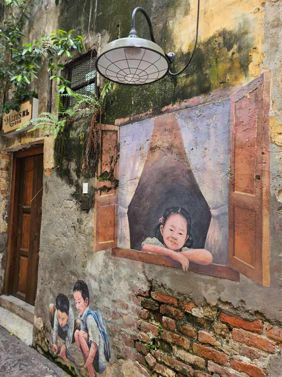 Street art i Chinatown. Street art i Chinatown.