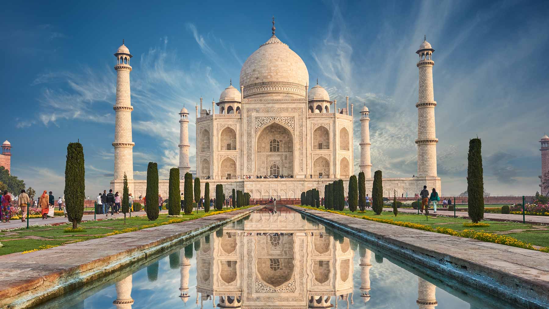 Taj Mahal i India.